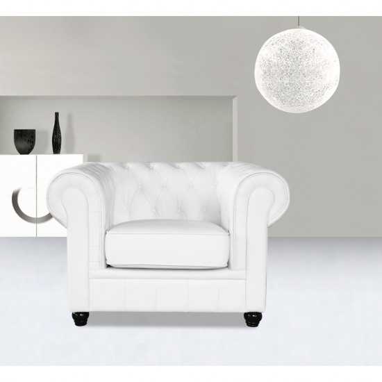 Fine Mod Imports Chestfield Chair, White