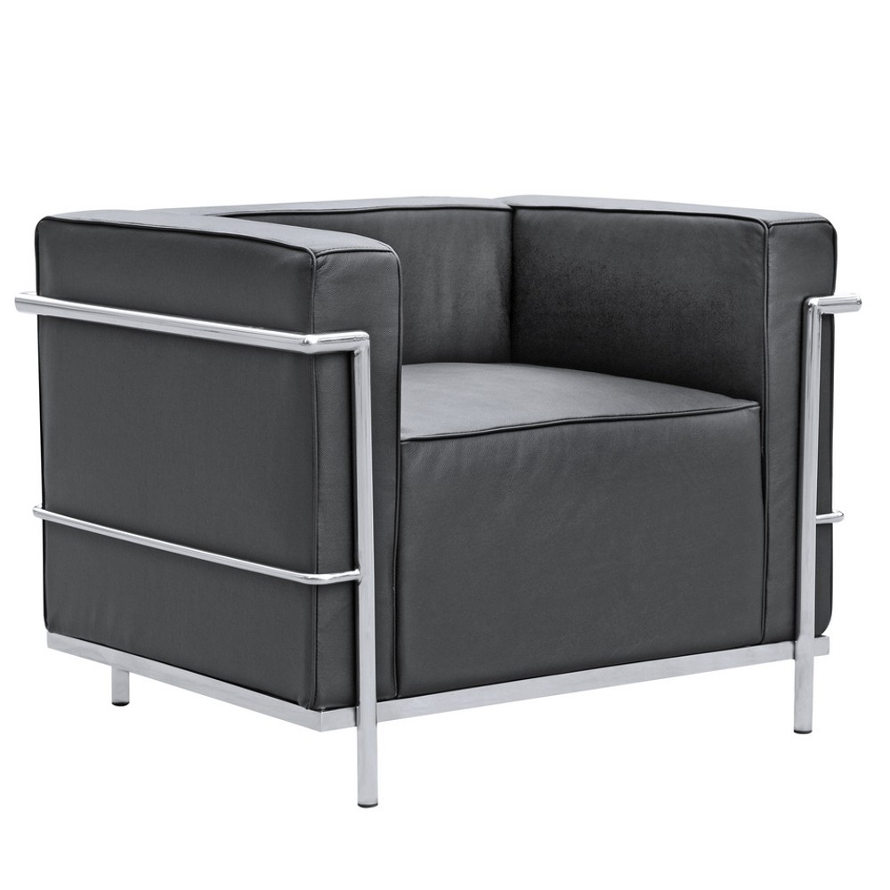 Fine Mod Imports Grand Lc3 Chair, Black