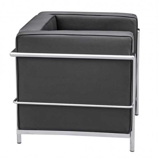 Fine Mod Imports Grand Lc3 Chair, Black