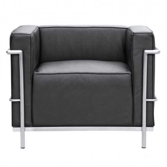 Fine Mod Imports Grand Lc3 Chair, Black