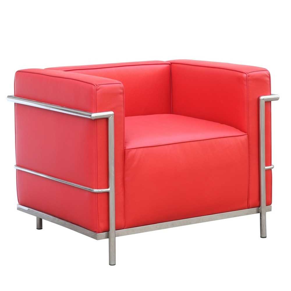 Fine Mod Imports Grand Lc3 Chair, Red