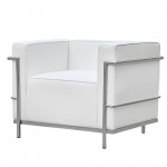 Fine Mod Imports Grand Lc3 Chair, White