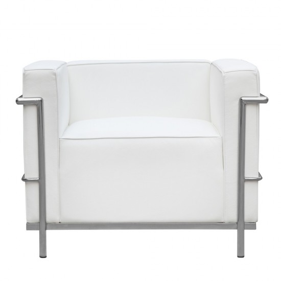 Fine Mod Imports Grand Lc3 Chair, White