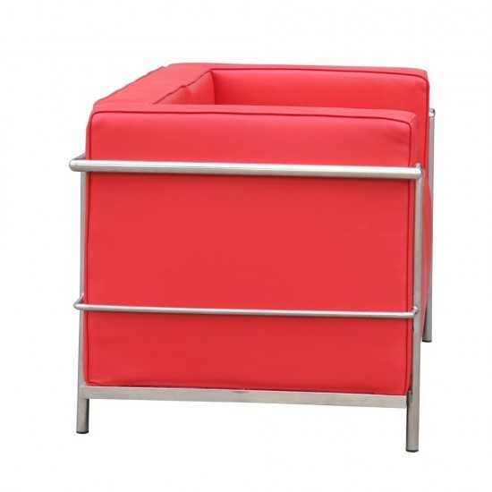 Fine Mod Imports Grand Lc3 Loveseat, Red