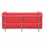 Fine Mod Imports Grand Lc3 Loveseat, Red