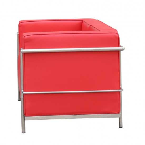 Fine Mod Imports Grand Lc3 Loveseat, Red