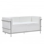 Fine Mod Imports Grand Lc3 Loveseat, White