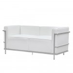 Fine Mod Imports Grand Lc3 Loveseat, White