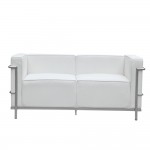 Fine Mod Imports Grand Lc3 Loveseat, White