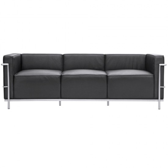 Fine Mod Imports Grand Lc3 Sofa, Black