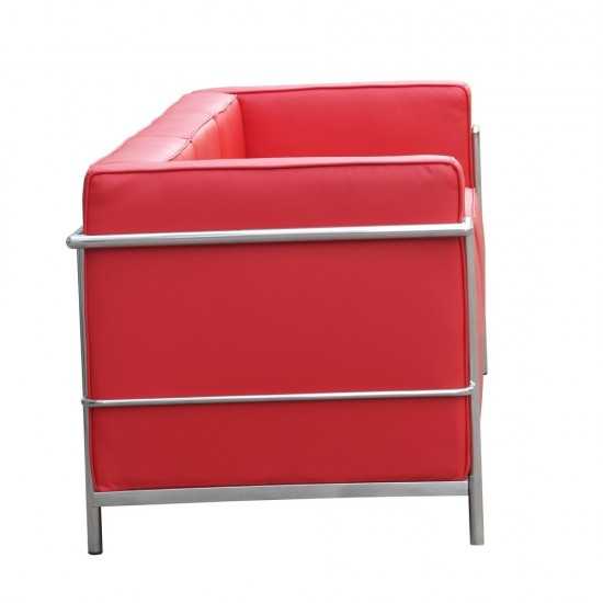 Fine Mod Imports Grand Lc3 Sofa, Red