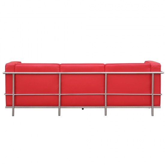 Fine Mod Imports Grand Lc3 Sofa, Red