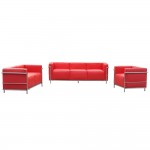 Fine Mod Imports Grand Lc3 Sofa, Red