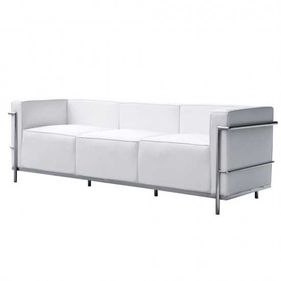 Fine Mod Imports Grand Lc3 Sofa, White