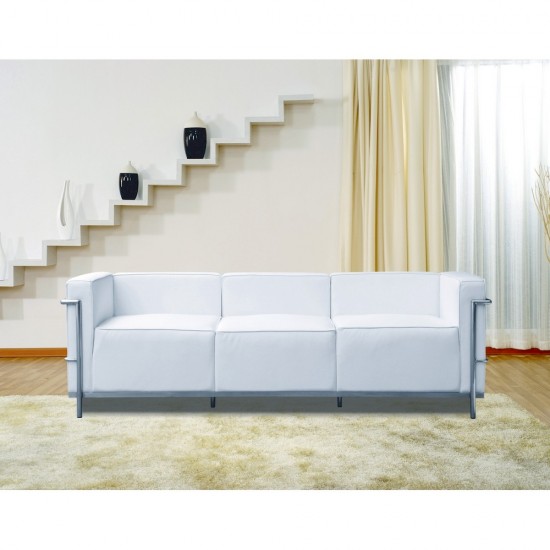 Fine Mod Imports Grand Lc3 Sofa, White