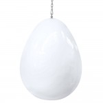 Fine Mod Imports Egg Hanging Chair, White