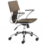 Fine Mod Imports Elegant Office Chair, Brown