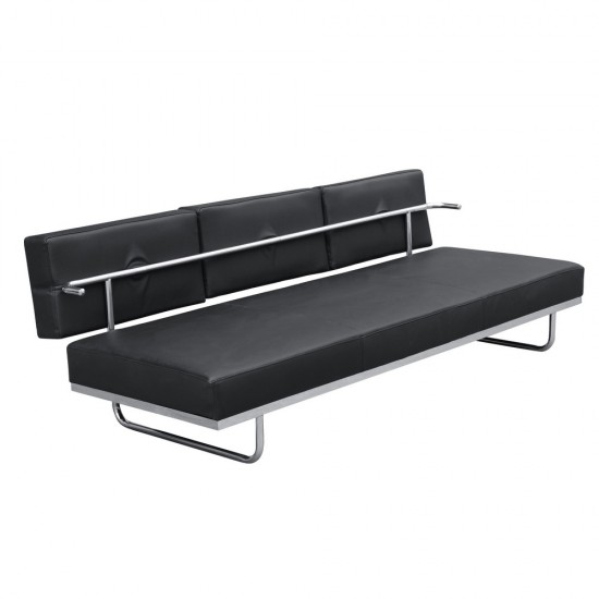 Fine Mod Imports Flat Lc5 Sofa Bed, Black