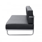 Fine Mod Imports Flat Lc5 Sofa Bed, Black
