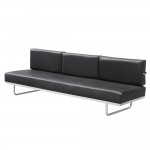 Fine Mod Imports Flat Lc5 Sofa Bed, Black