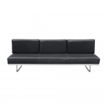 Fine Mod Imports Flat Lc5 Sofa Bed, Black