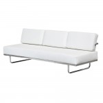 Fine Mod Imports Flat Lc5 Sofa Bed, White