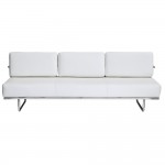 Fine Mod Imports Flat Lc5 Sofa Bed, White