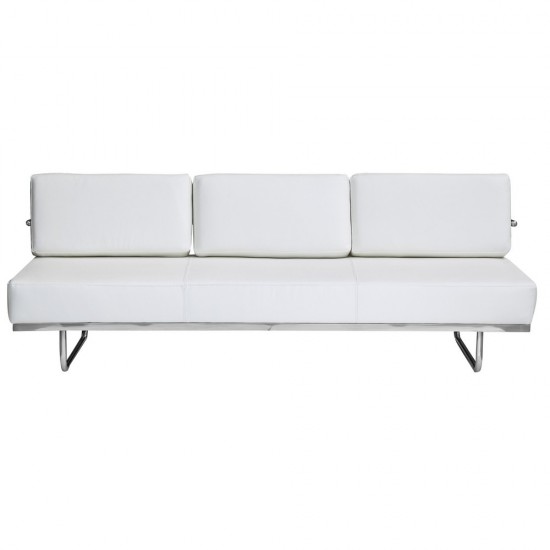 Fine Mod Imports Flat Lc5 Sofa Bed, White