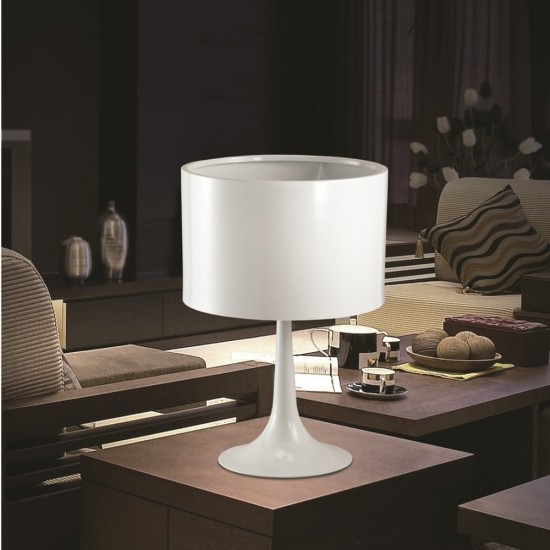 Fine Mod Imports Tulip Table Lamp, White