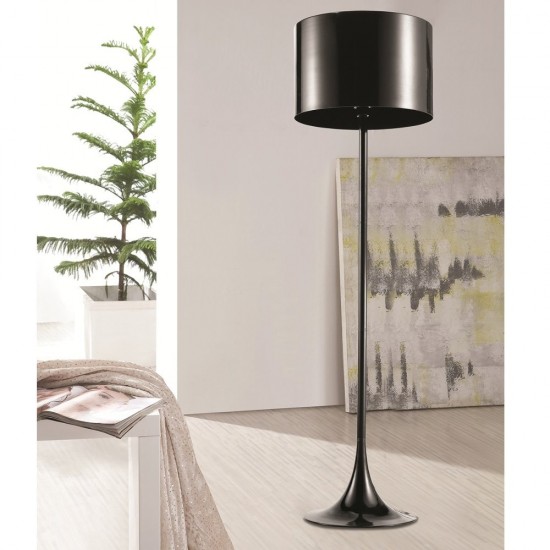 Fine Mod Imports Tulip Floor Lamp, Black