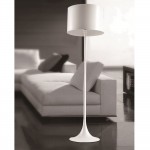 Fine Mod Imports Tulip Floor Lamp, White