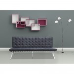 Fine Mod Imports Pavilion Sofa, Black