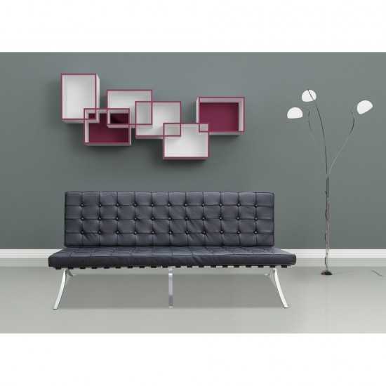 Fine Mod Imports Pavilion Sofa, Black