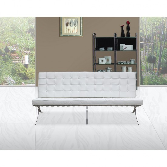 Fine Mod Imports Pavilion Sofa, White