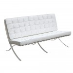 Fine Mod Imports Pavilion Loveseat, White