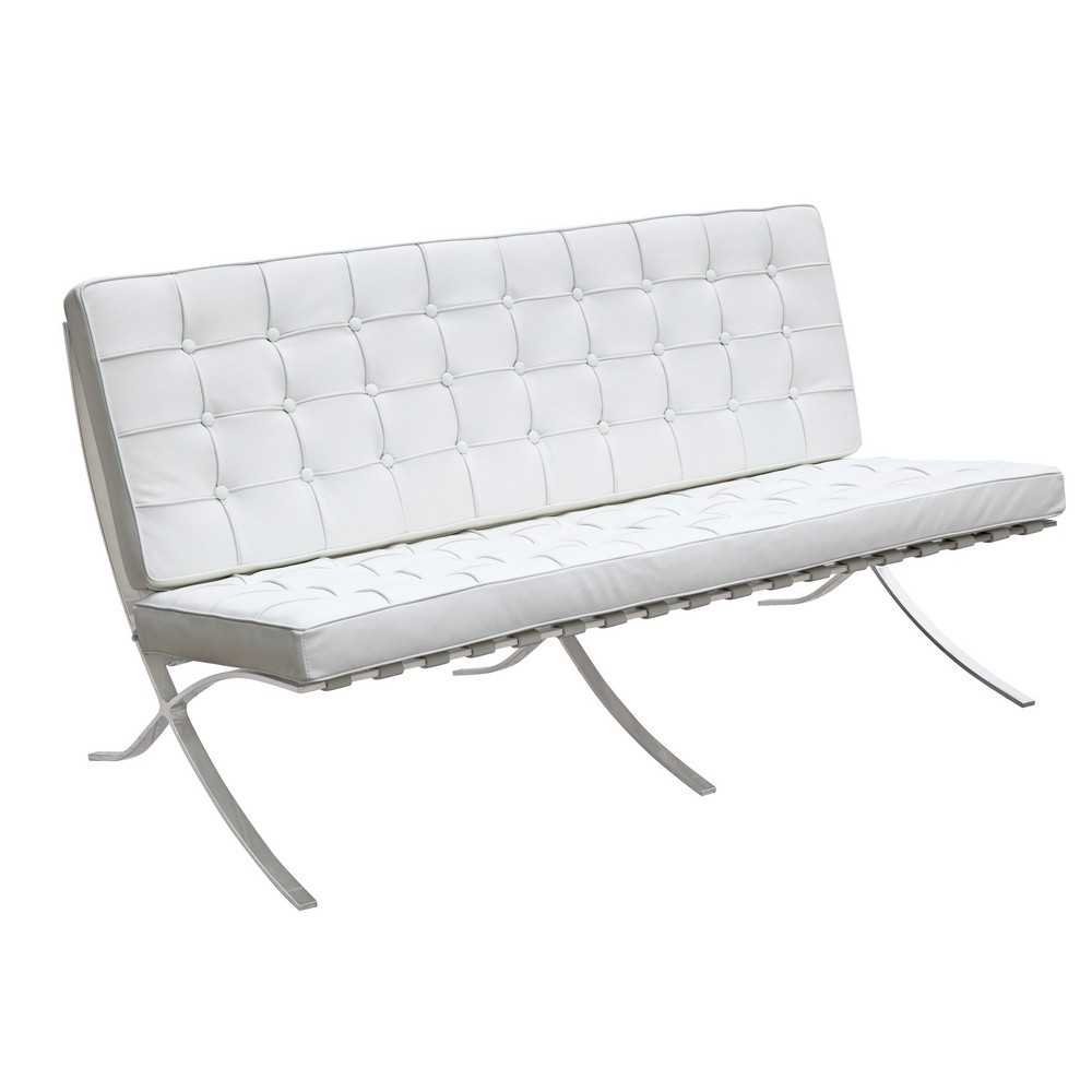 Fine Mod Imports Pavilion Loveseat, White