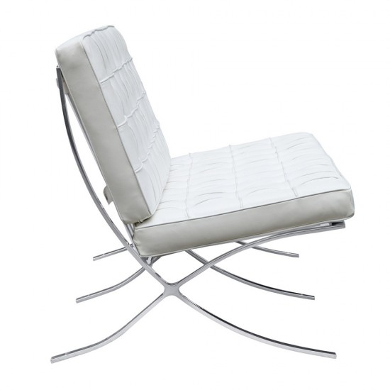 Fine Mod Imports Pavilion Loveseat, White