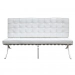 Fine Mod Imports Pavilion Loveseat, White