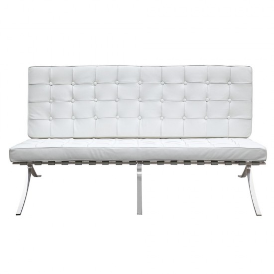 Fine Mod Imports Pavilion Loveseat, White