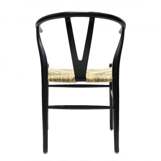 Fine Mod Imports Woodstring Dining Chair, Black