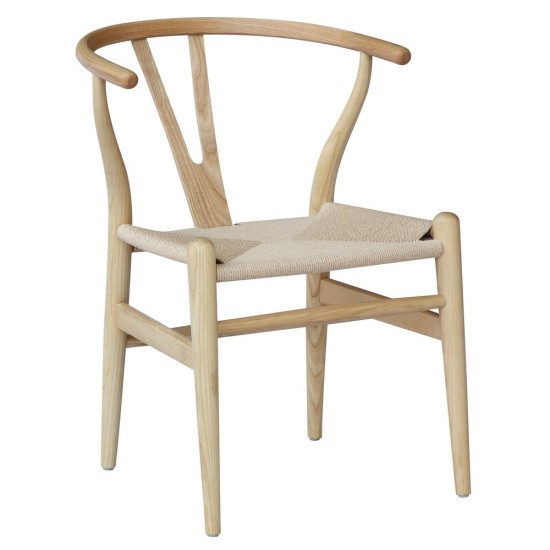 Fine Mod Imports Woodstring Dining Chair, Natural