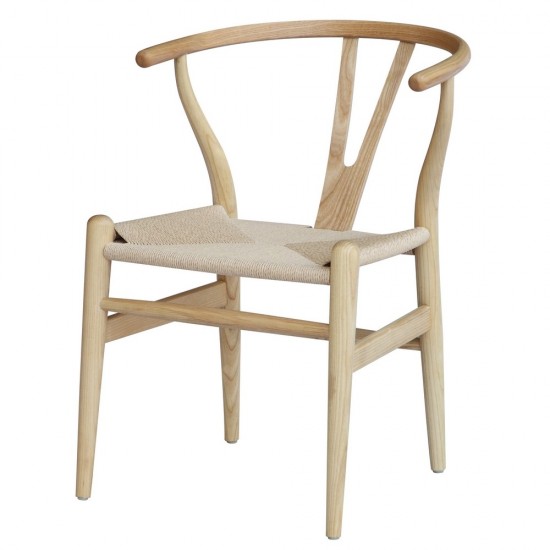 Fine Mod Imports Woodstring Dining Chair, Natural