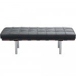Fine Mod Imports Pavilion Bench 2 Seater, Black