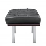 Fine Mod Imports Pavilion Bench 2 Seater, Black