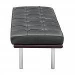 Fine Mod Imports Pavilion Bench 2 Seater, Black