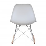 Fine Mod Imports Rocker Side Chair, White