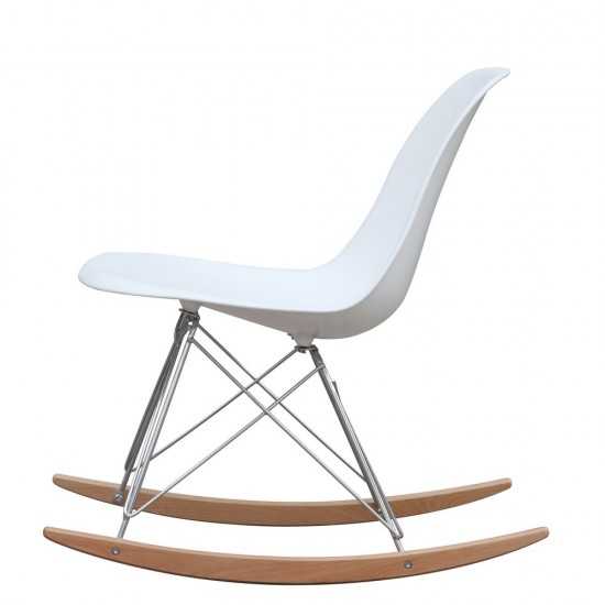 Fine Mod Imports Rocker Side Chair, White