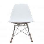 Fine Mod Imports Rocker Side Chair, White