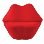 Fine Mod Imports Kiss Chair, Red