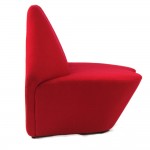 Fine Mod Imports Kiss Chair, Red